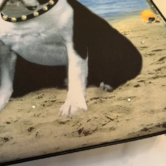 BOSTON TERRIERS | Print hand bag with Rhinestones-EUC - Picture 13 of 16